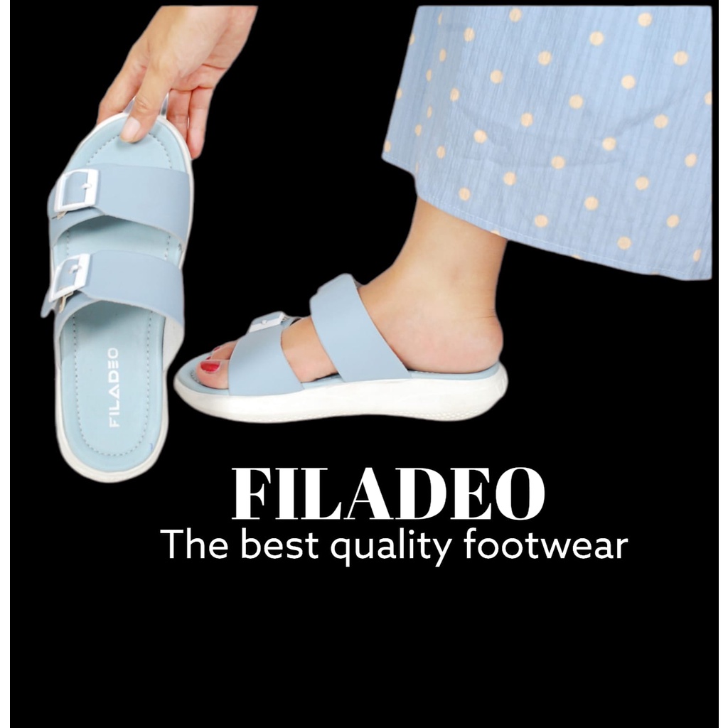 Sandal Gunung Casual Trendy High Quality FILADEO WANITA TERBARU/FRE BOX/FREE STIKER FILADEO ORIGINAL