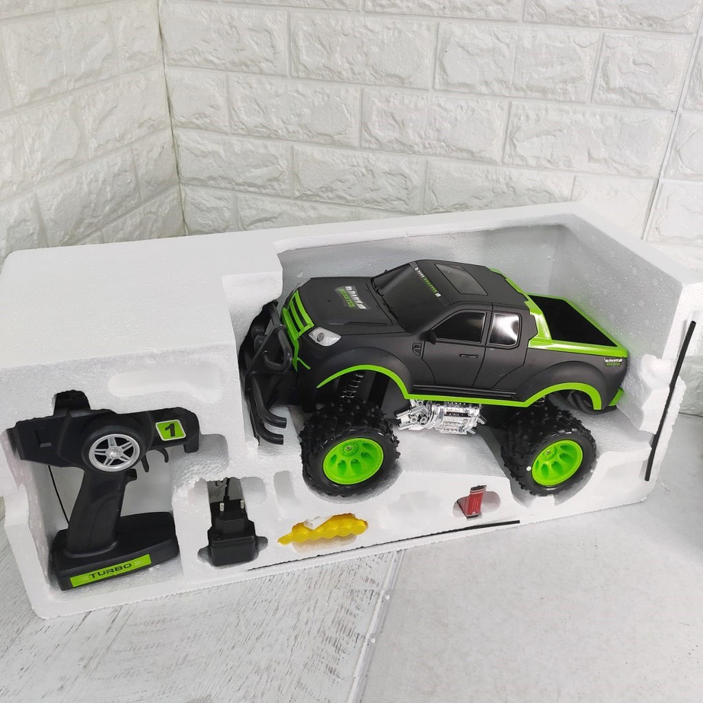 MAINAN RC CAR DARK MONSTER MOBIL JEEP REMOT OFF ROAD UKURAN BESAR SKALA 1:10 KENDARAAN REMOTE