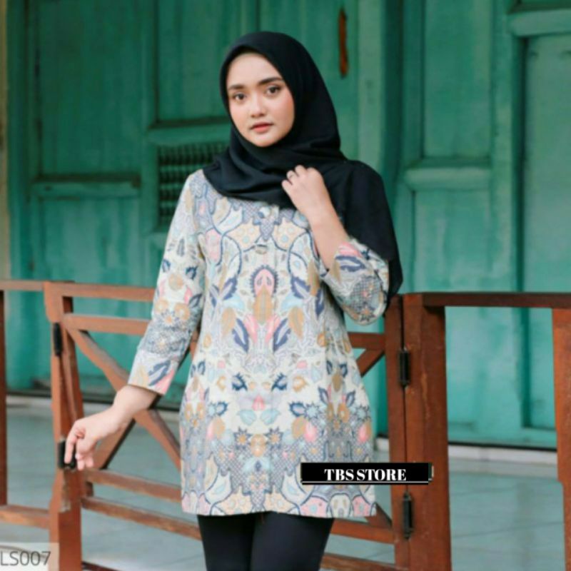 batik wanita bluose batik atasan batik prabu full lapisan
