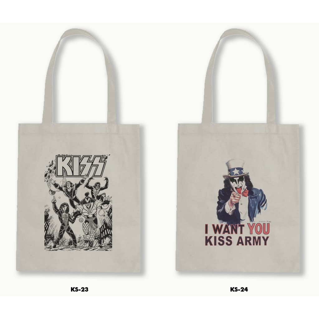 TOTE BAG BLACU - KISS .02