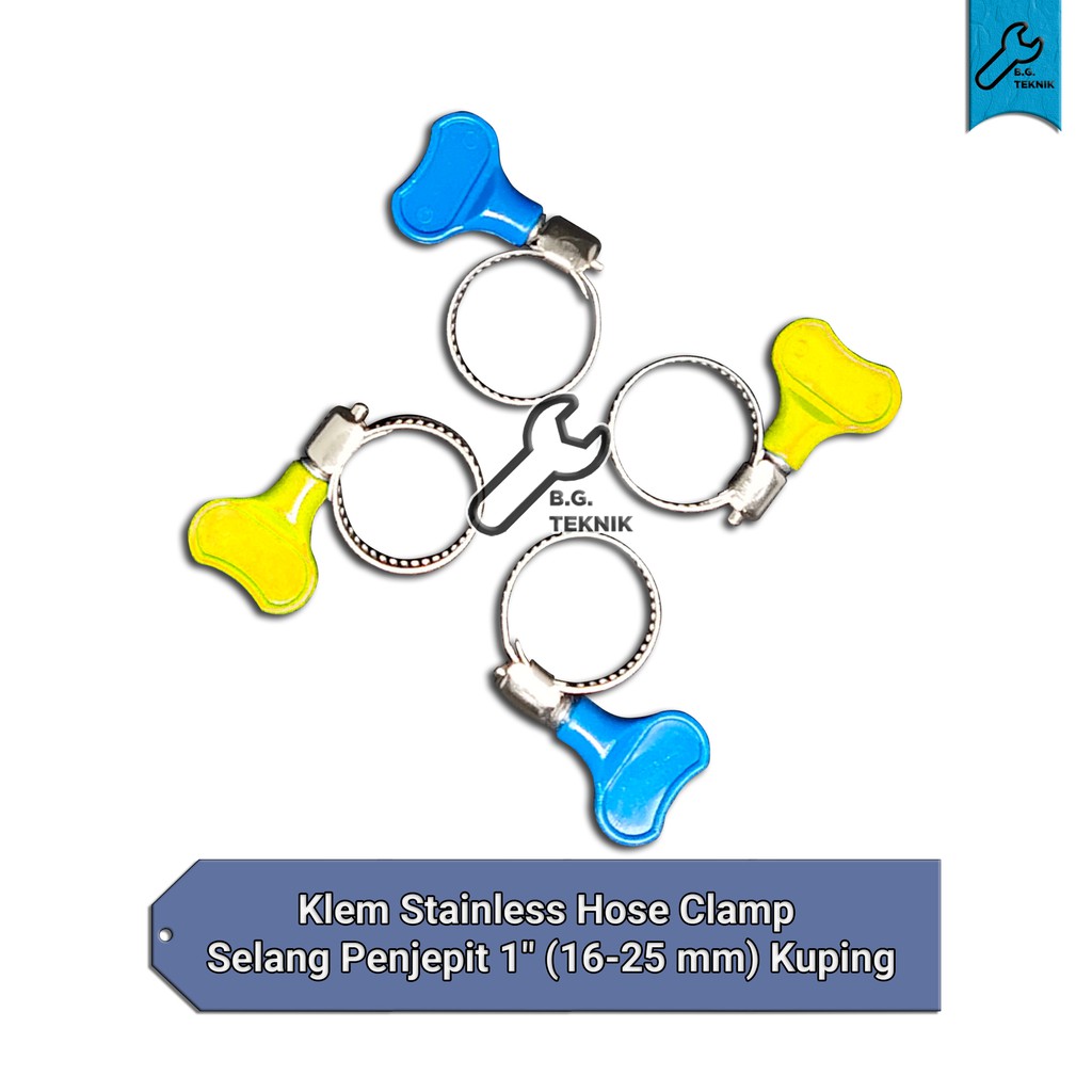 KLEM KUPING Stainless Hose Clamp Selang Penjepit 1&quot; (16-25 mm)