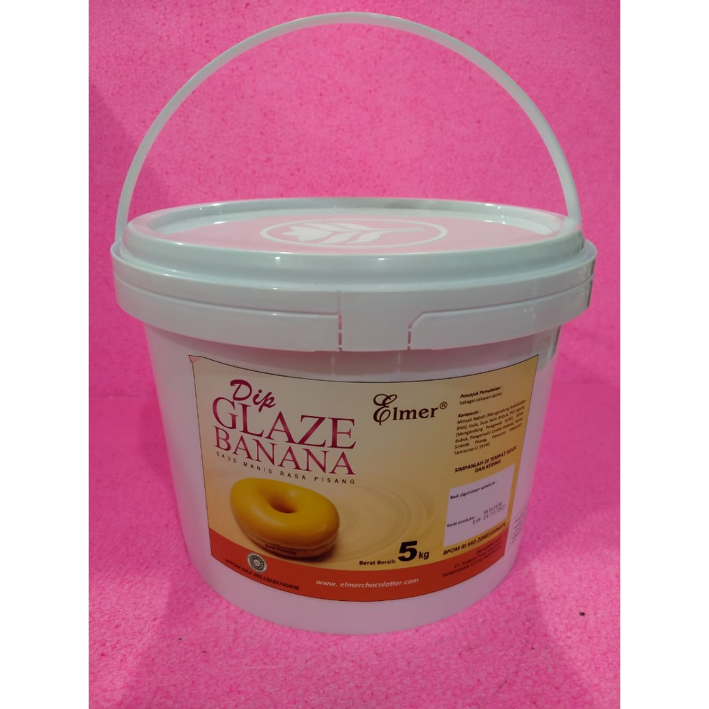 

Elmer Dip Glaze Selai Topping Filling Roti Donat Pisang Banana 500gr
