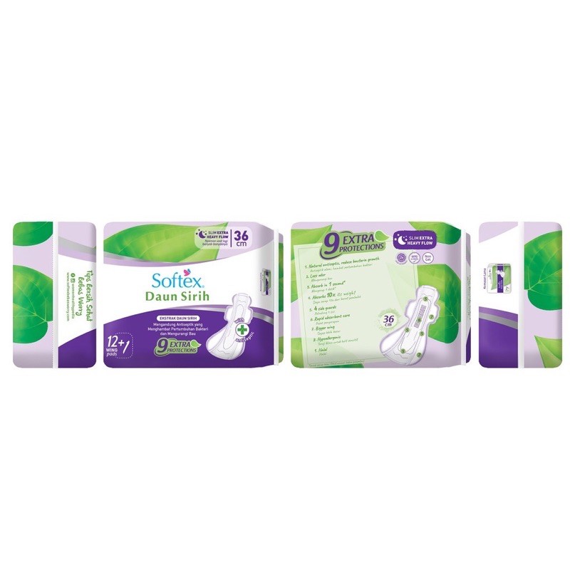 Softex Daun Sirih Slim / pembalut (6pads)