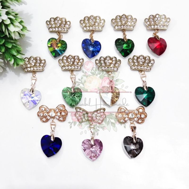 1pc Bros dagu mini Swarovski china non ori