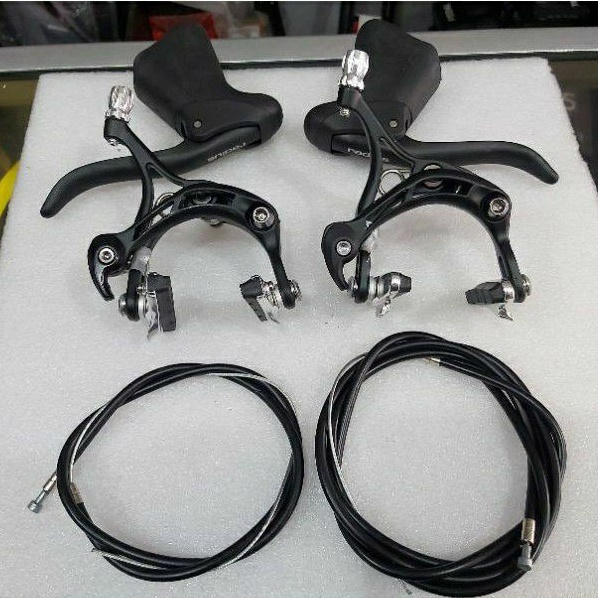 BRAKESET U BRAKE RADIUS ROAD BIKE FIXIE 700C ALOY HITAM