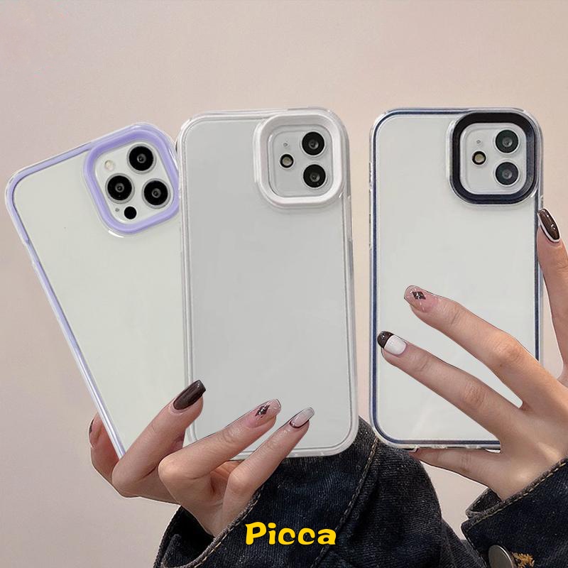 3 In 1 Soft Case Transparan Warna Macaron Untuk Samsung A03 A02 A12 A31 A50 A32 A20s A02s A20 M32 A72 A30s A50s A22 A52 A52s A70 M02 M11 M12 M11 A71 M22