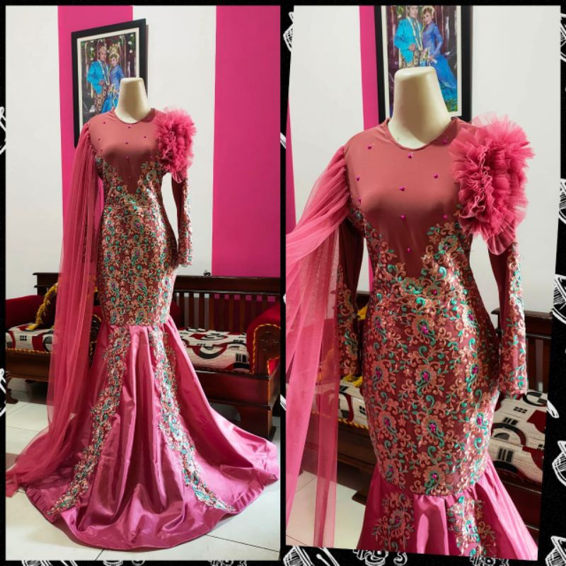 baju singer/baju penyanyi/dres singer/dasty selendang 1