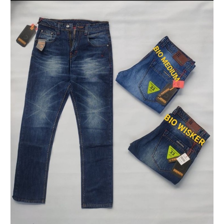 CELANA JEANS STANDAR SLIM PRIA PREMIUM / JEANS TEBAL /ORIGINAL  sz28-34/BRUNO ART SKINNY IMPORT