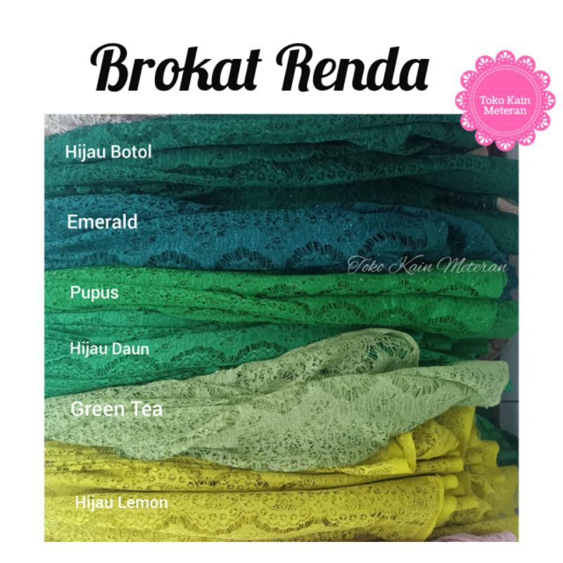 KAIN BROKAT STRIMIN / KAIN RENDA LACE / KAIN TRIMMINGLIS RENDA