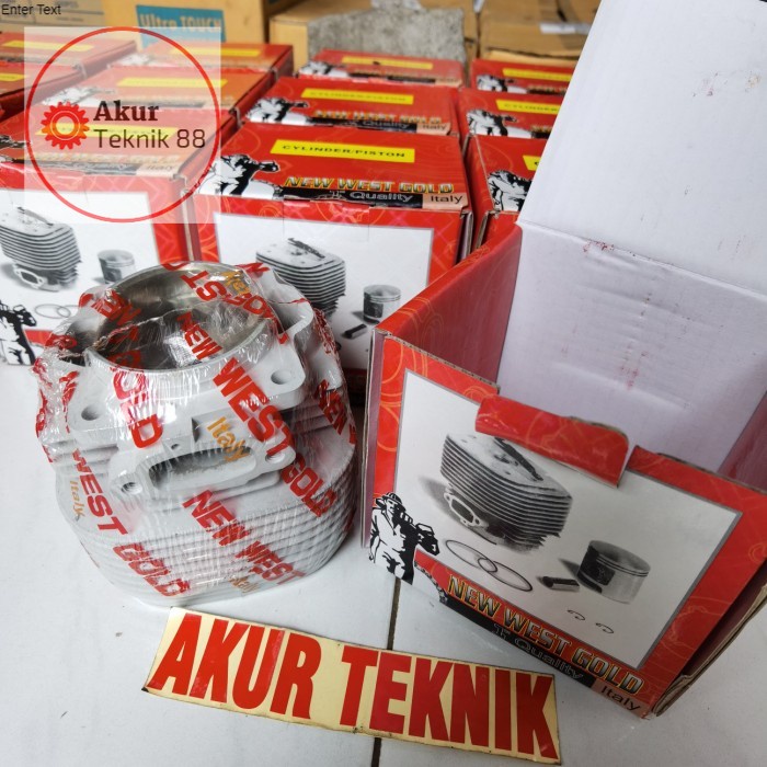 boring blok cylinder chainsaw 070 NEW WEST GOLD ITALY ASLI