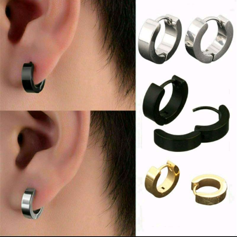 Anting Tindik Pria Wanita/ Anting tindik Korea/Anting Stainles stell /Anting Terbaru Pria/COD/Agam Aksesoris