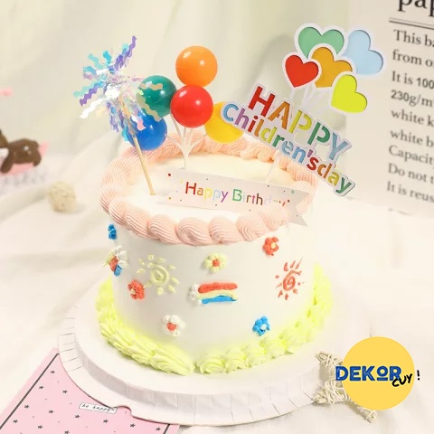 CAKE TOPPER BENTUK BALON / hiasan kue ulang tahun balon / aksesories kue ulang tahun