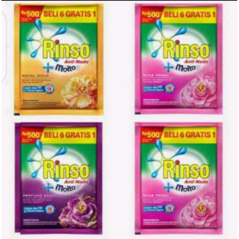 RINSO CAIR KEMASAN 500 1 SACHET HARGA PROMO 99