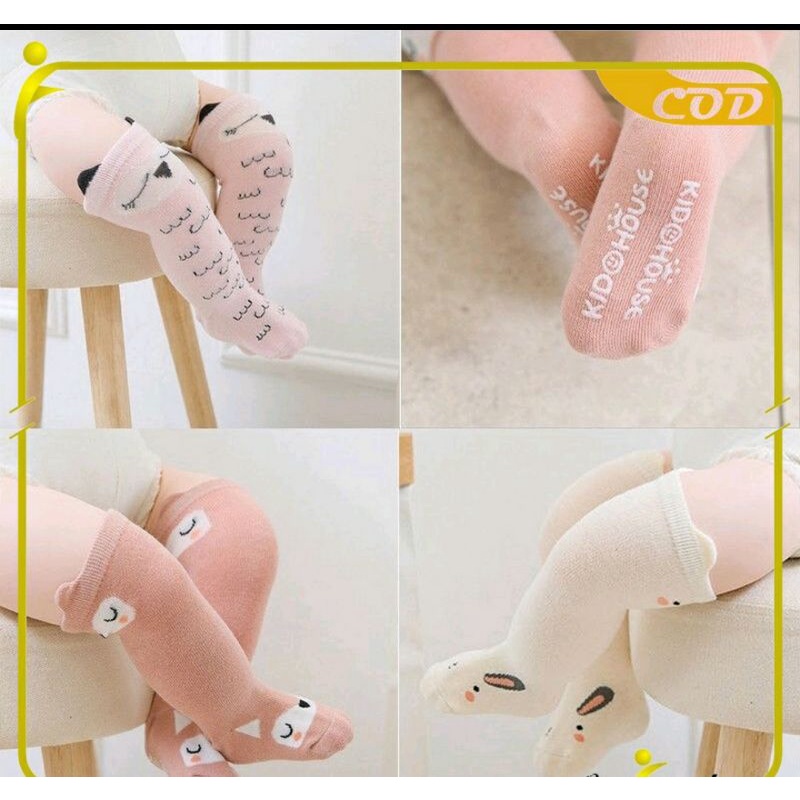 Kaos kaki anti slip anak bayi panjang motif lucu IMPORT