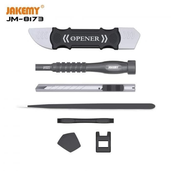 Jakemy JM-8173 69 in 1 Obeng Set HP For Laptop Jam Hex Triangle Pentalobe 0.8 1.2 1.5 2.0