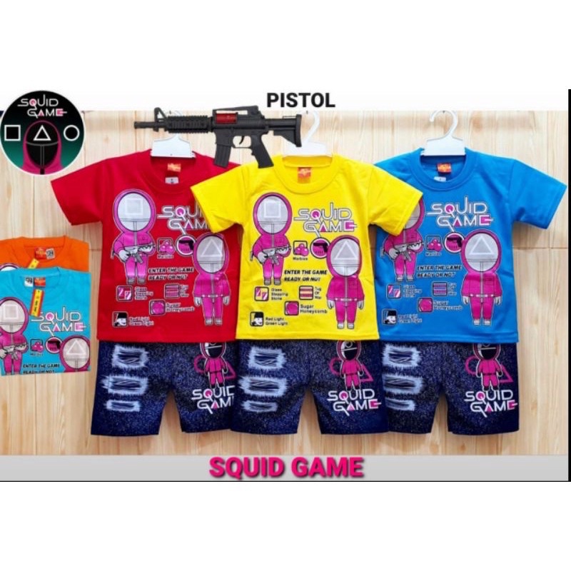 SETELAN ANAK SQUID GAME CILIK PREMIUM MURAH