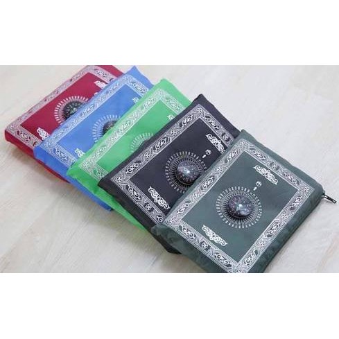 Sajadah Lipat travel + Kompas Kiblat