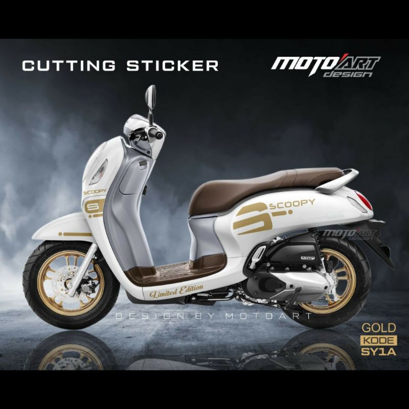 Cutting sticker Honda Scoopy tahun 2021