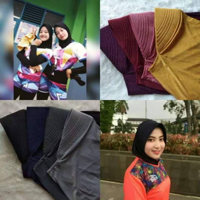 hijab sport olahraga /Jibab Sport Murah /Jilbab Lycra Instan-3