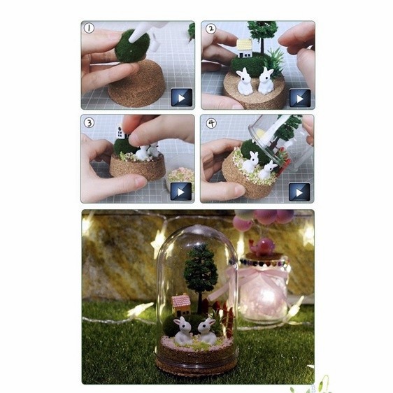 diy light globe prakarya membuat memory globe