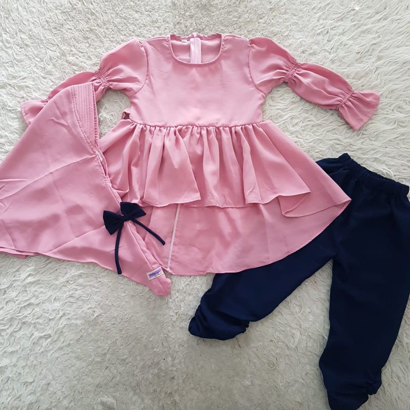 Baju Bayi Premium Jilbab Set