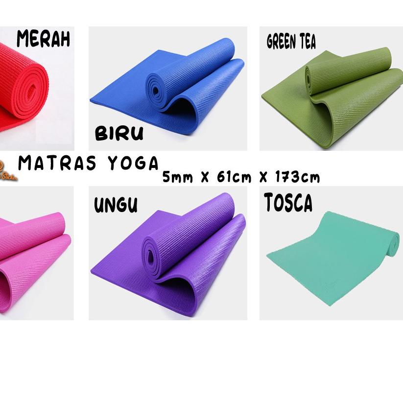 ♕ [BISA [ Matras Yoga Anti Slip Yogamat Matras Fitness/Matras Senam, Matras Olahraga Anti Slip Tebal