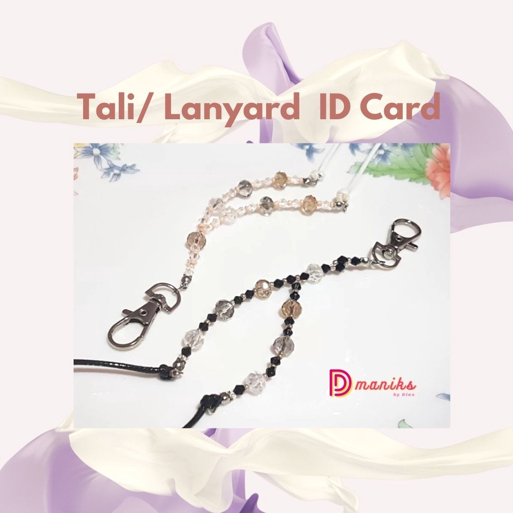 

Kalung Name Tag/Tali Lanyard ID Card Manik Kristal Dmaniks