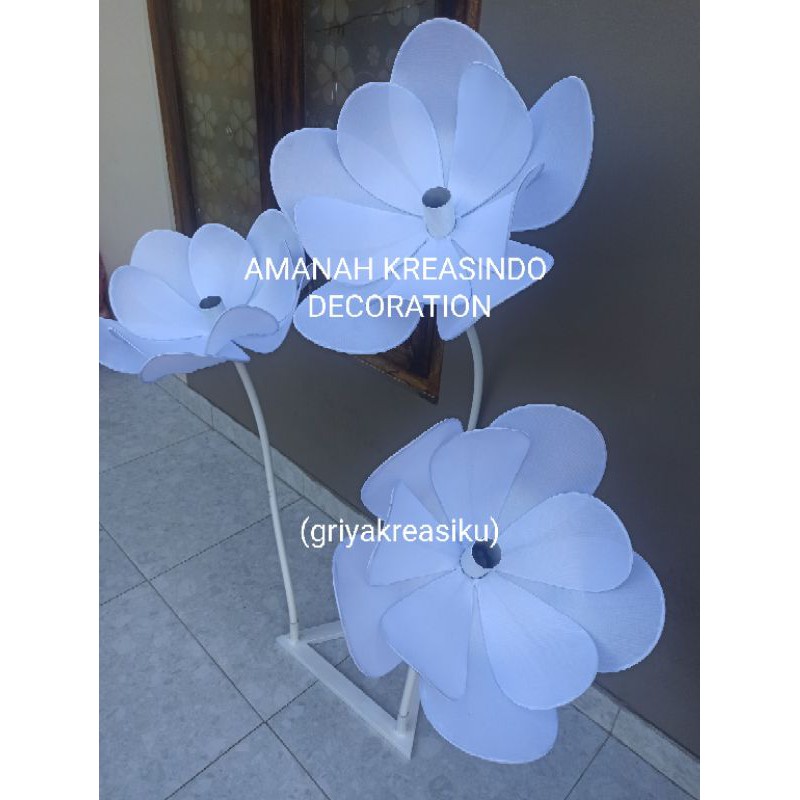 (TERBARU DI 2021) KAP LAMPU DEKORASI MODEL BUNGA UKURAN JUMBO 10 KELOPAK