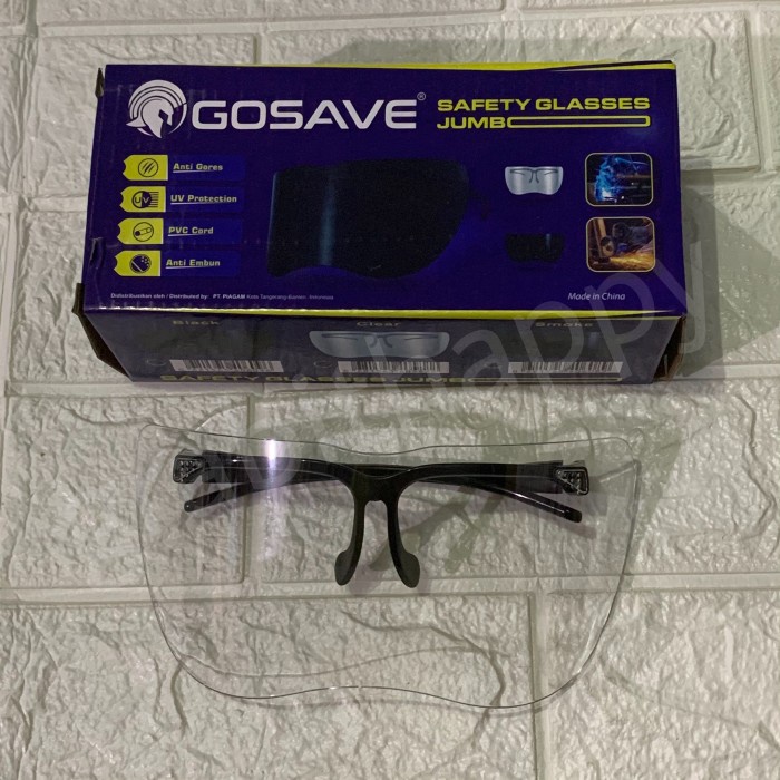 SAFETY GLASSES JUMBO / KACAMATA LAS JUMBO / FACE SHIELD - GOSAVE