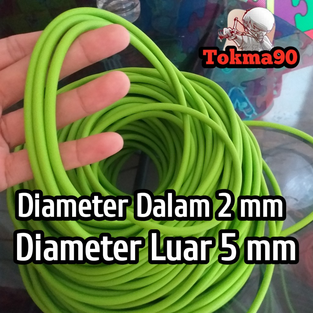 Karet Slingshot Ketapel Ikan 2050 Latex Rubber 5mm Grade A