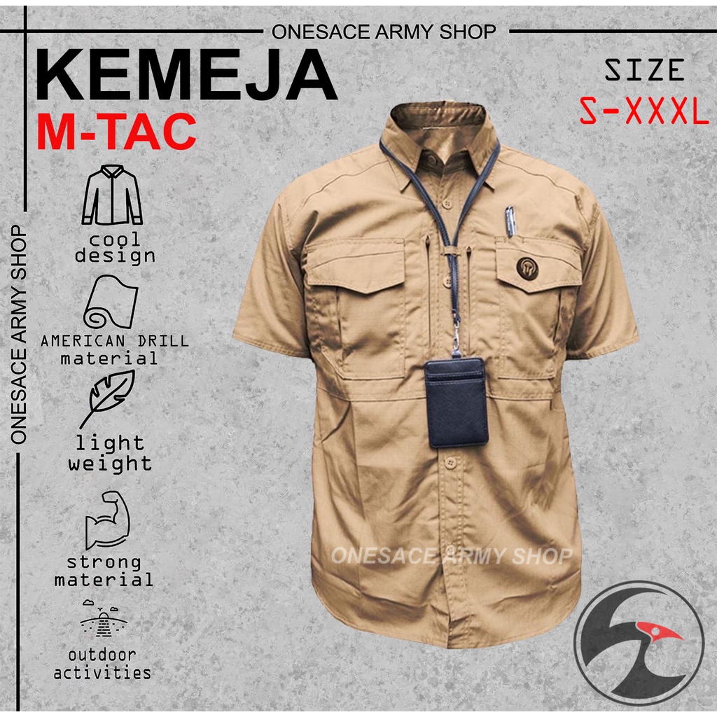 KEMEJA M-TAC/KEMEJA TACTICAL PDL LAPANGAN TANGAN PENDEK