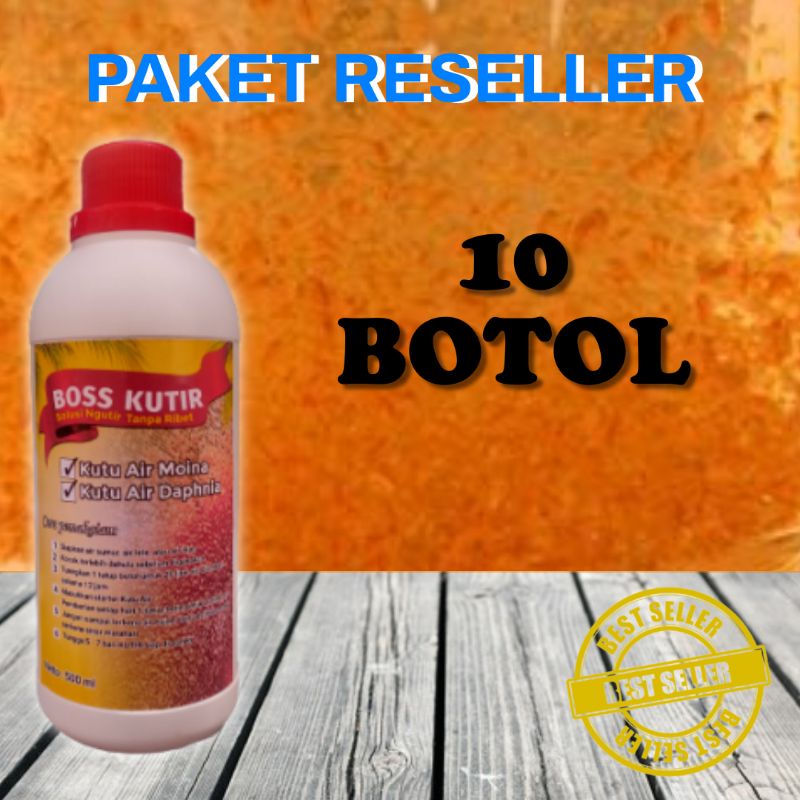 PAKET RESELLER BOSS KUTIR PAKAN KUTU AIR IKAN HIAS TANPA KOHE PUYUH DAN GREEN WATER