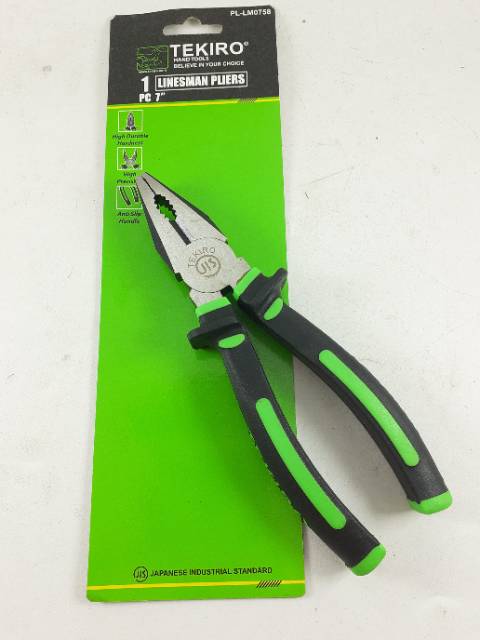 Tekiro Tang Kombinasi 7 Inch Tang Combinasi 7&quot; Linesman Pliers Penjepit Kawat Kabel