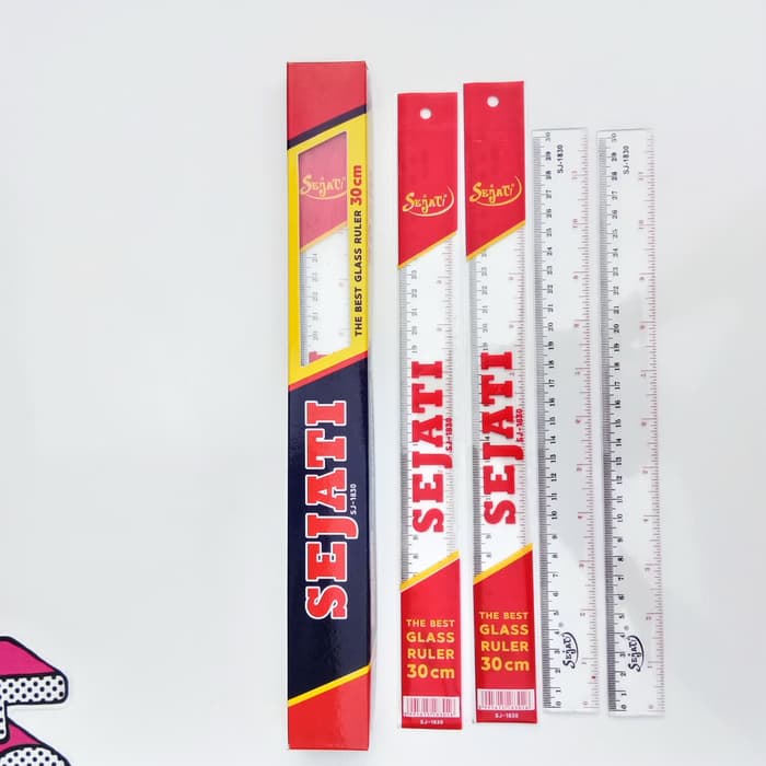 

Penggaris Plastik SEJATI SJ-1830 Panjang 30 cm / Penggaris Plastik 30 cm
