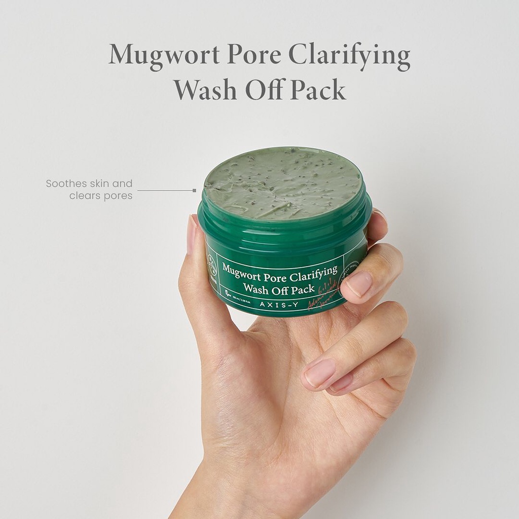 AXISY/AXIS-Y Mugwort Pore Clarifying Wash Off Pack/Clay Mask 100ml