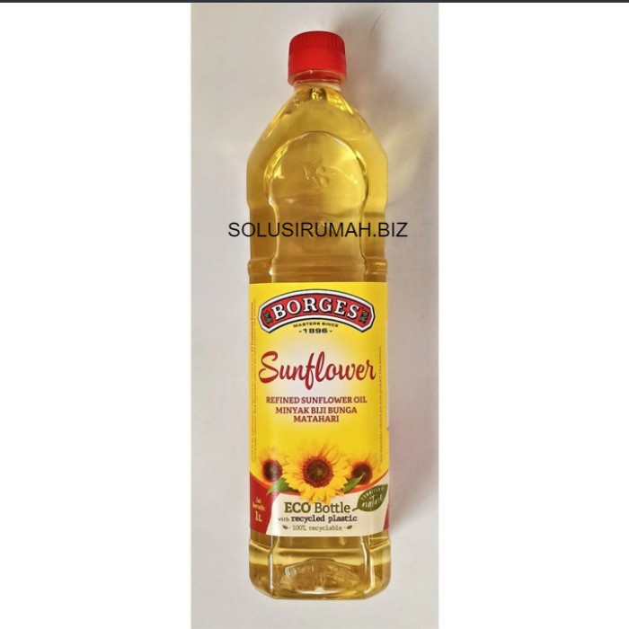 

Borges sunflower oil 1 liter 1L biji bunga matahari minyak goreng