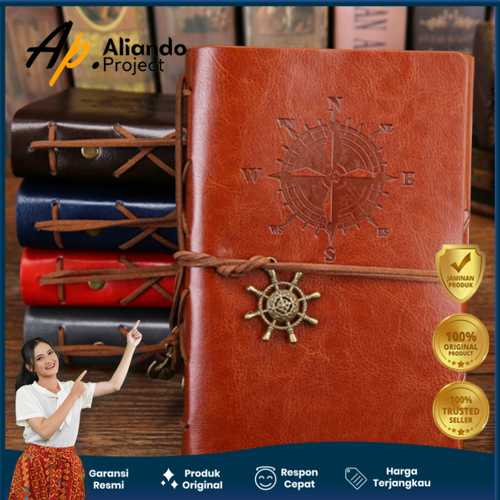 

Buku Catatan Binder Kulit Retro Compass Kertas Modern Original Unik Murah Terjangkau Garansi