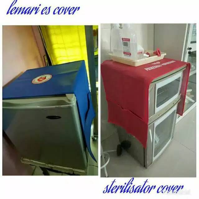 Lemari es cover/sterilisator motif ibi termurah