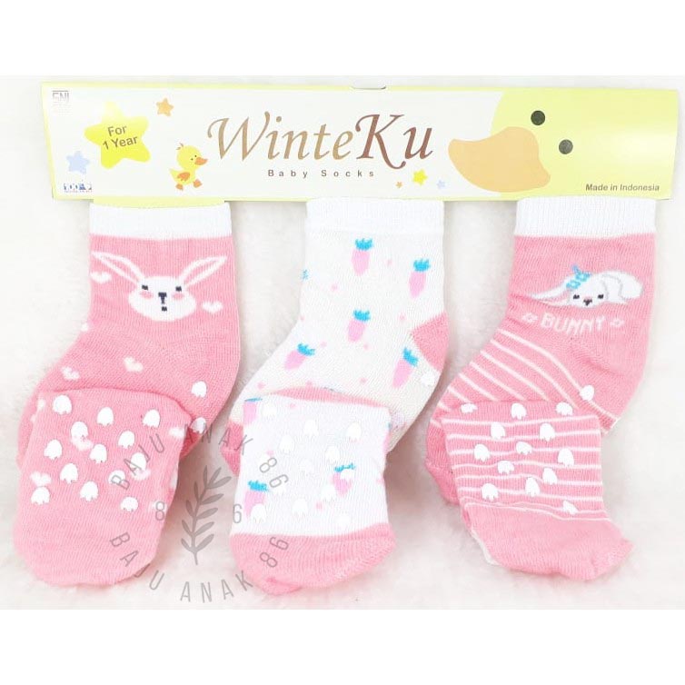 Kaos Kaki Bayi Anti-Slip 3in1 Winteku 1 - 3 Tahun 022.4207