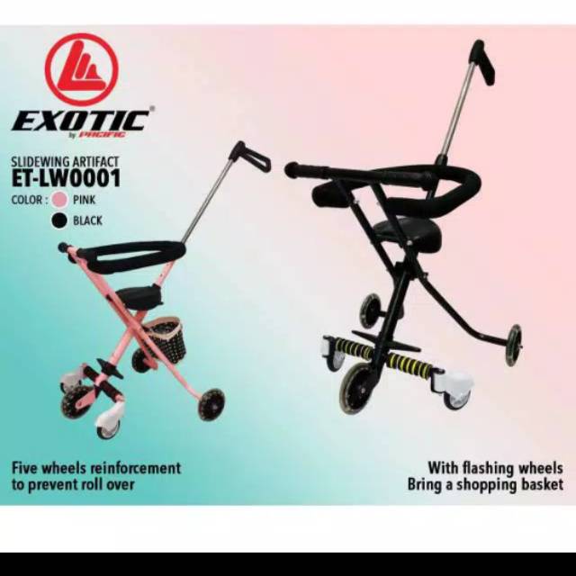 Stroller Bayi  Kursi  Dorong  Bayi  Trike Exotic ET LW0001 