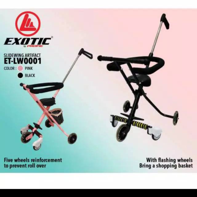 Stroller Bayi  Kursi  Dorong Bayi  Trike Exotic ET LW0001 