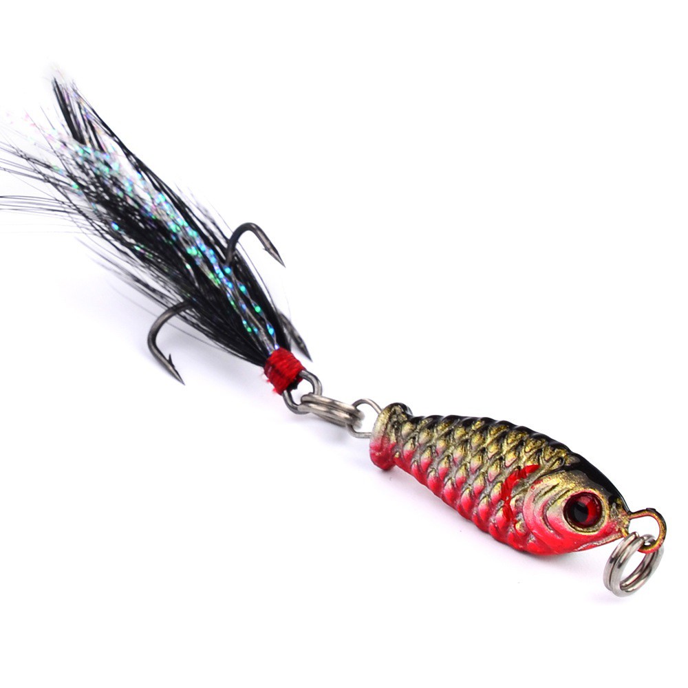 SYFishing 1Pcs Mini Lead Jig Umpan Pancing Swimbait 2.5cm/5g Lead Bait Fishing Lure Ikan Bass Wobbler Sinking Kail Memancing Tackle