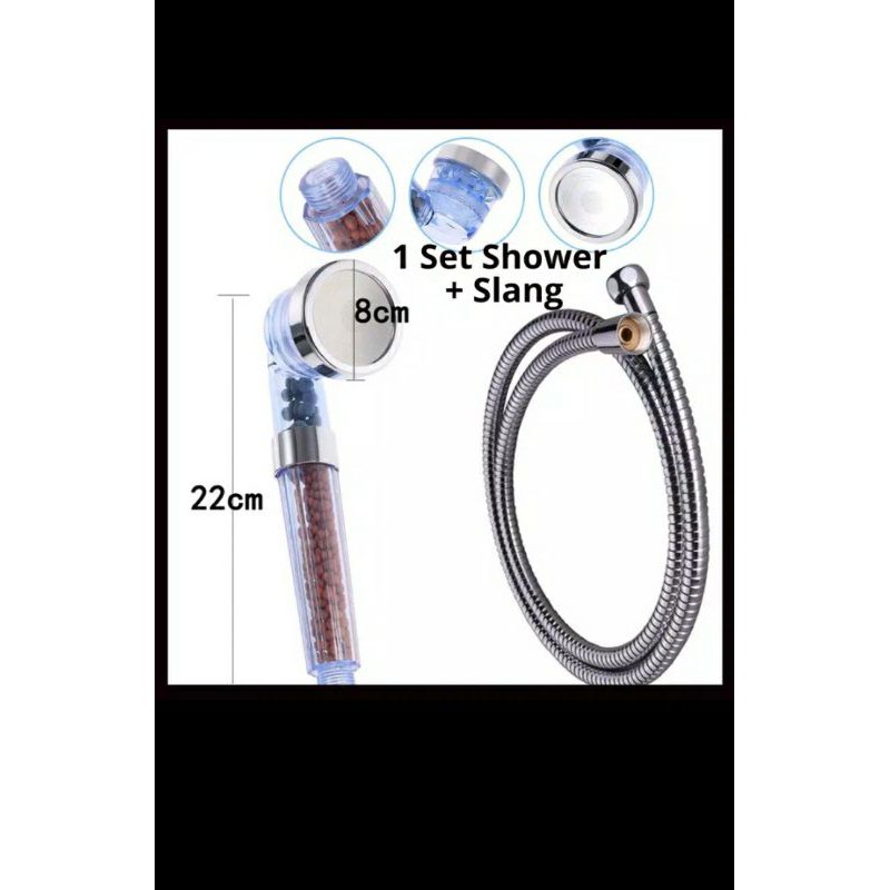 shower aerator set selang