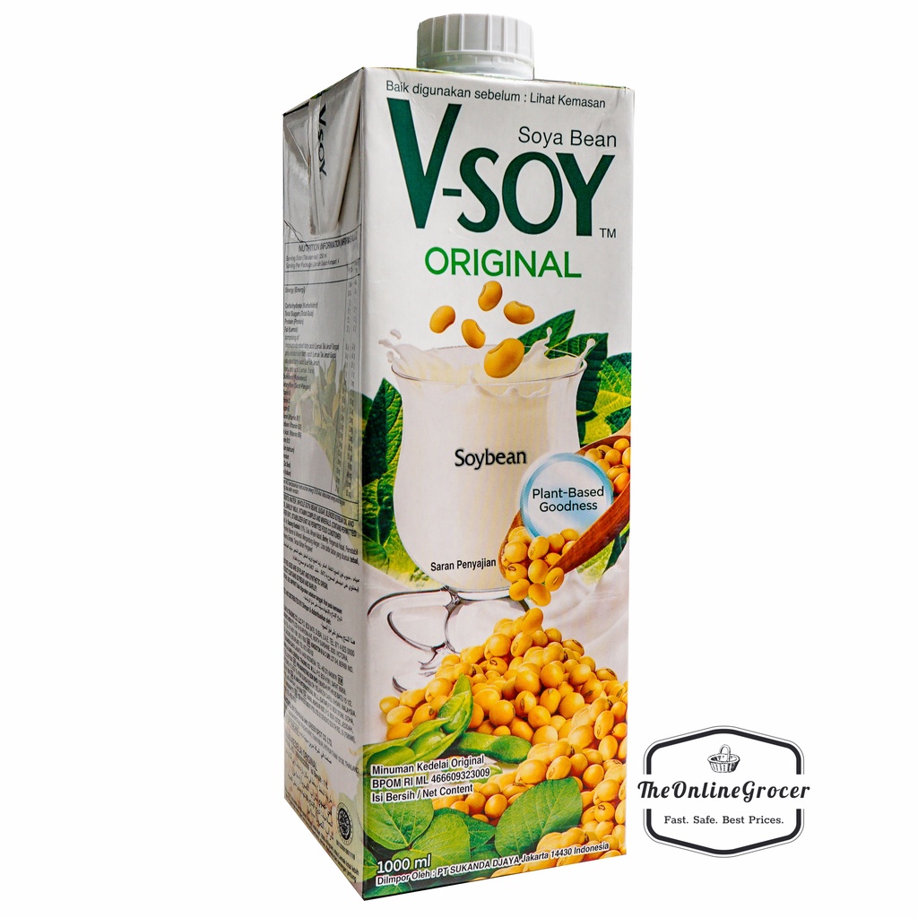 Vsoy Susu Kedelai (Soya Bean Milk) All Varian 1 Liter