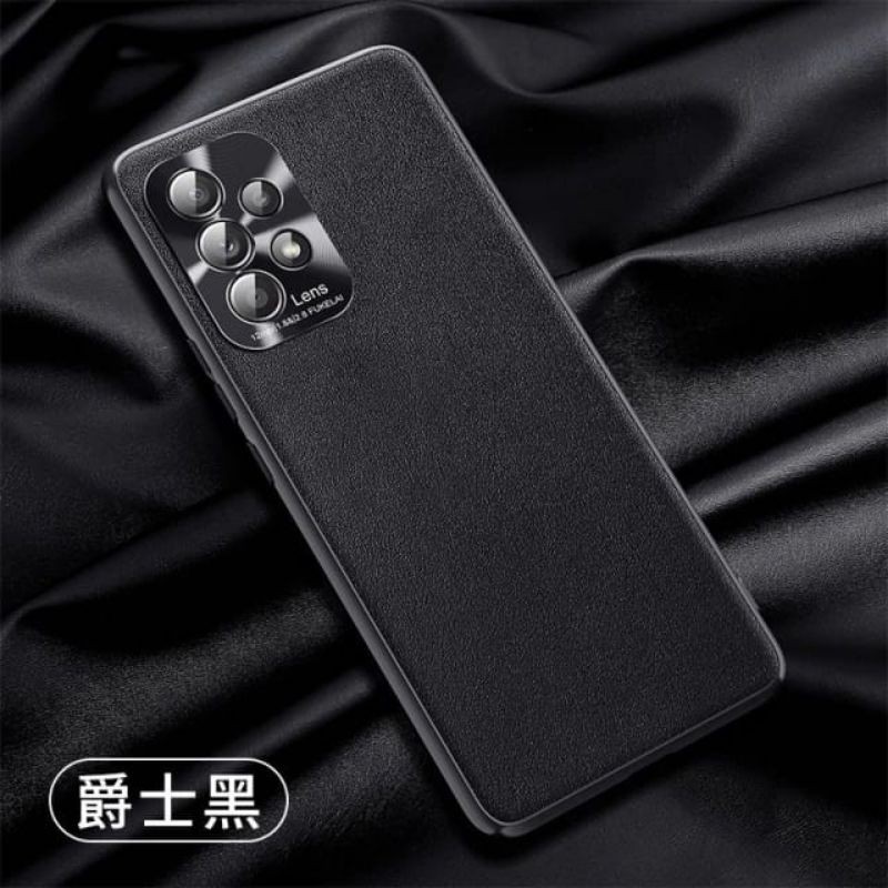 Original Leather Soft Case Samsung Galaxy A52 - A72 Casing Cover Camera Protect Hp A 52 - A 72 Ori