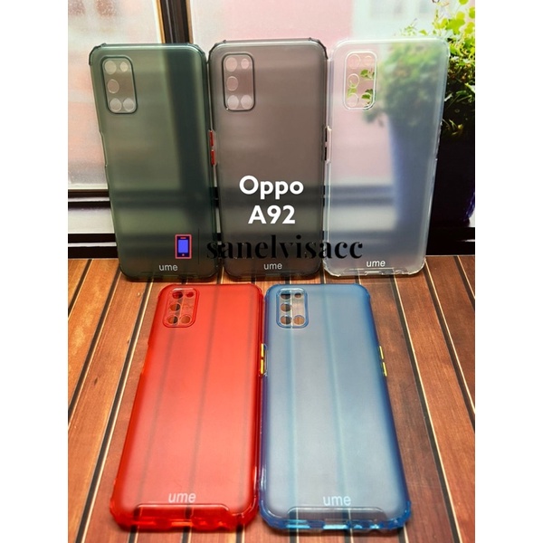 CASE OPPO A92 , CASSING OPPO A92 SOFTCASE UME MATTE RAINBOW