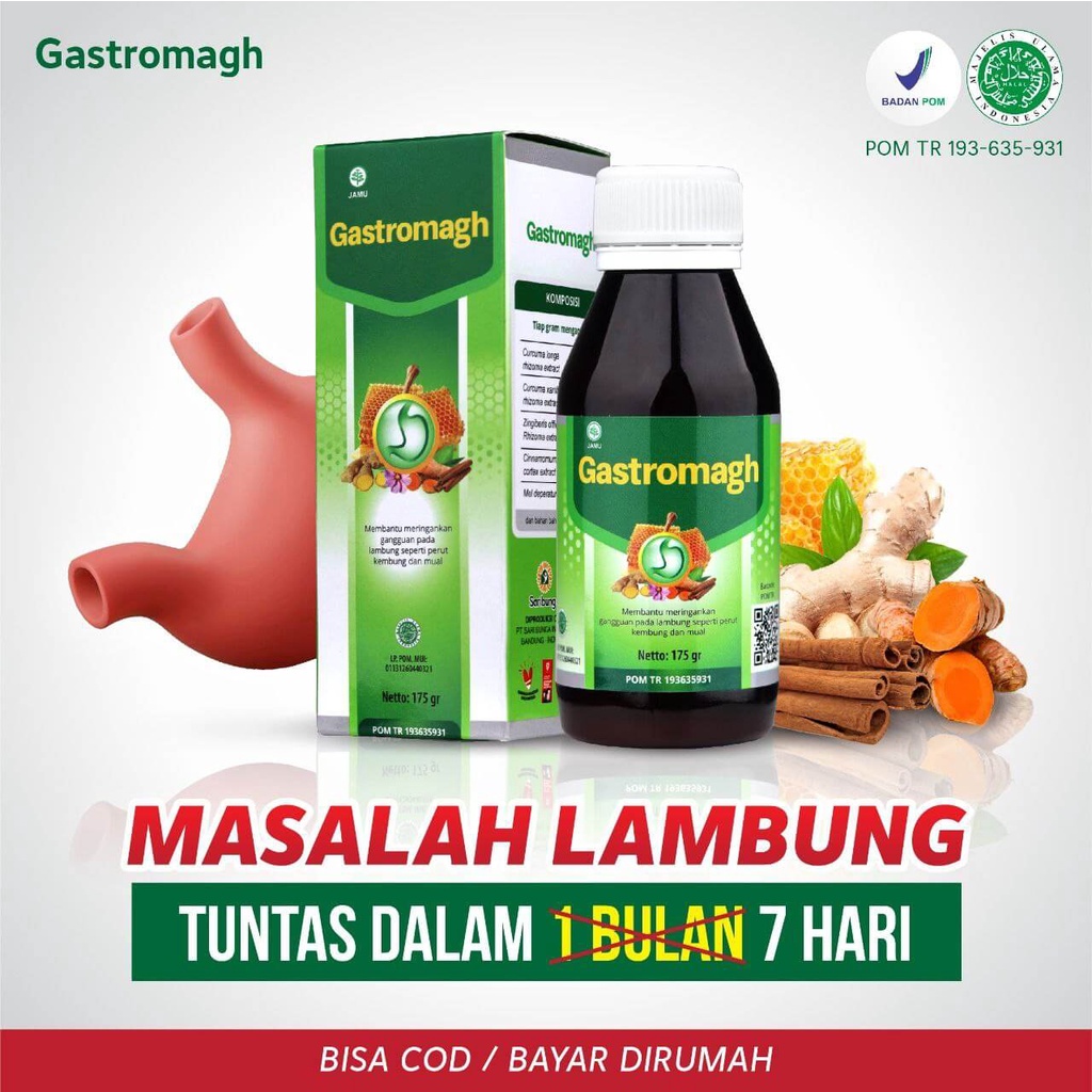 

Gastromagh - Madu Herbal 3x Lebih Efektif Atasi Masalah Asam Lambung / Maag / GERD / Magh Obat Lambung Asli Original