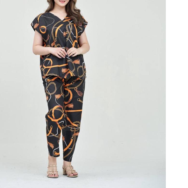 ⅍ Pakaian baju tidur daster Narumi piyama pajamas one set/oneset long dres/long dress hot pants/hots