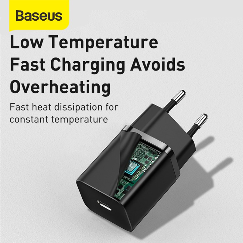 Baseus Kepala Charger Type C PD Quick Charger 30W SAMSUNG XIAOMI PAD