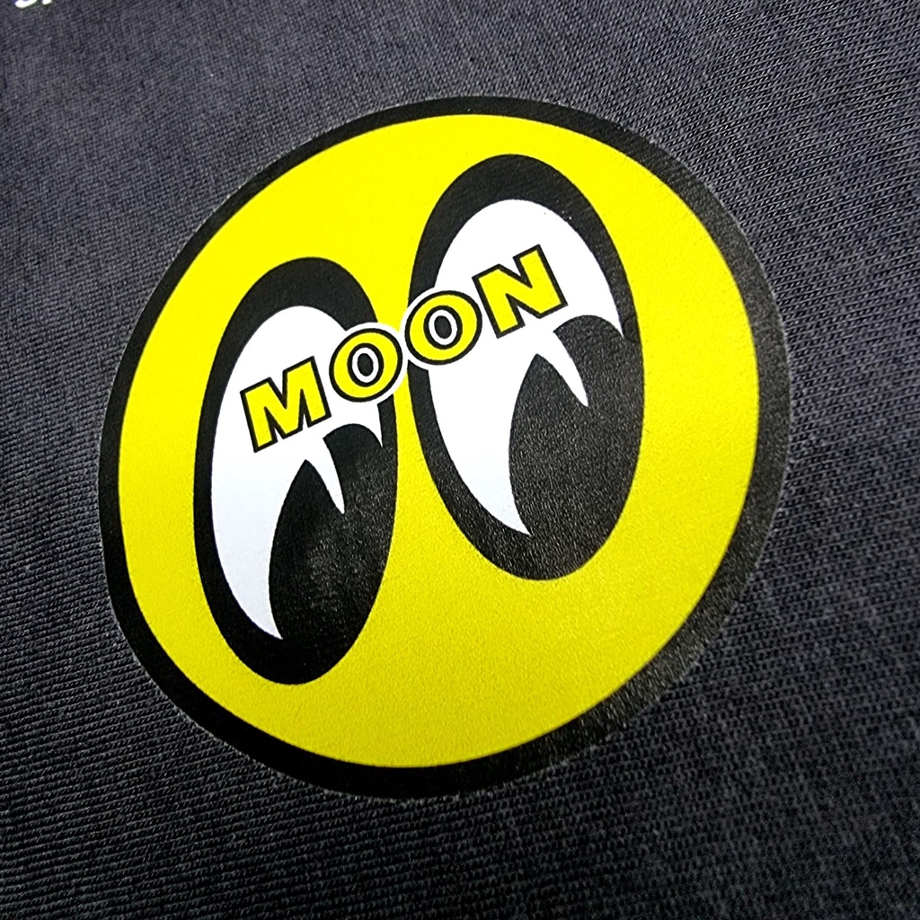 STIKER BAJU MOONEYES PATCH SABLON SATUAN DIY AKSESORIS FASHION KAOS PRIA